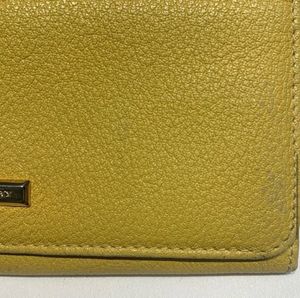 Authentic Burberry Yellow Leather Wallet