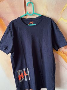 Men's Navy Blue Graphic T-Shirt