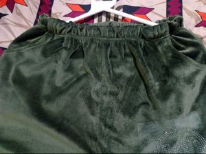 Green Velour Lounge Pants