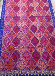 Embroidered Shawl with Tassels