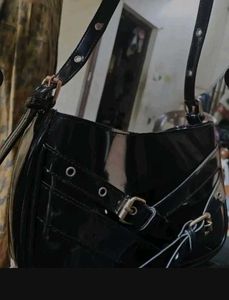Stylish Black Hobo Bag