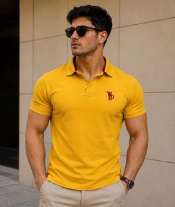 Woodland Men's Yellow Polo T-Shirt
