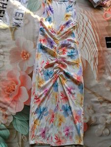 Floral Maxi Dress with Slit