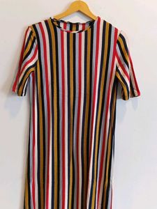 Zara-Striped Maxi Dress (M)