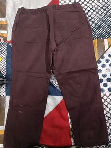Cantabil Capri For Women In Wine Colour 32 -34Waist