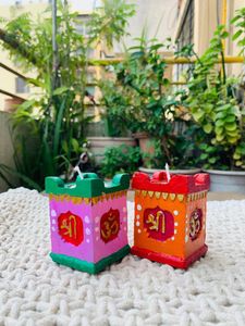 Hand-Painted Decorative Diwali Candles