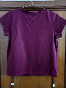 Honey By Pantaloons Maroon T-shirt 🌼🌼