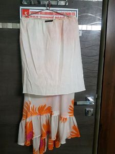 Provogue Brand Floral Layered Skirt