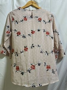 Elegant Floral Print Top