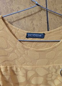 Stylish Yellow Cold Shoulder Dress