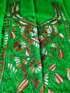 New Without Tag-Kantha Embroidery Kurta Fabric