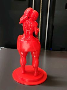 Unique 3D Printed Red Fitness Figurine