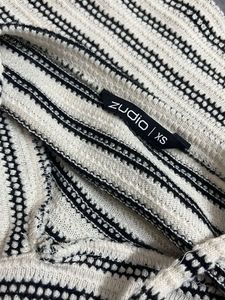 Striped Twist Front Crop Top