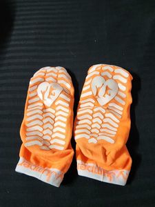 Orange &amp; White Patterned Socks