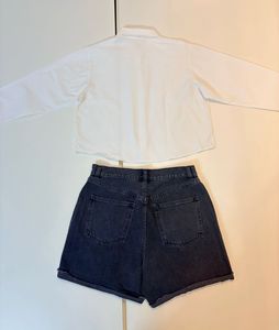 Set of 2(ASOS Denim Shorts + Chemi Korean Shirt)
