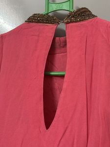 Embellished Pink &amp; Gold Tunic