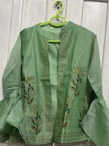 Party Wear Dress With Shrug