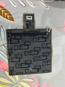 Vintage Y2k Guess Monogram Denim Wallet