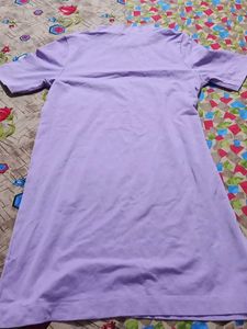Cottonworld - Lavender Mini T-Shirt Dress