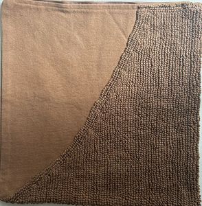 45x45 Brown Cotton Cushion Cover