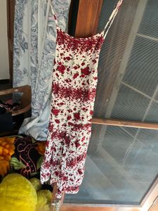 Floral Print Spaghetti Strap Dress