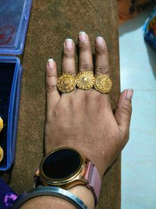 Gold Tone Ethnic Earrings Pack of 3
