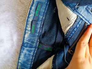 Kids Boys Distressed Blue Denim Jeans