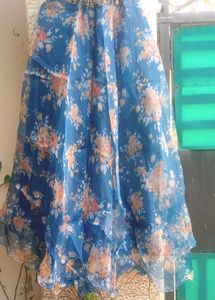 Beautiful floral lehnga with sequence work choli a