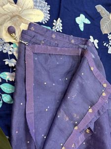 sequinned lavender lehenga