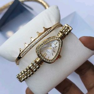 Snake necklace ane watch n Bracelet set