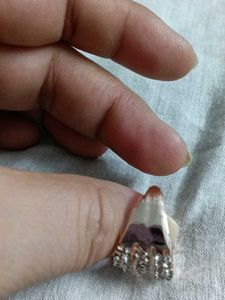 Sparkling Silver Tone Ring