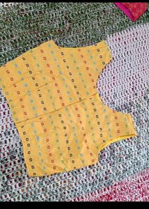 Yellow Printed Blouse