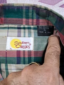 Vintage Plaid Button Down Shirt