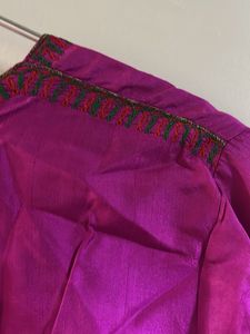 Vibrant Pink Embroidered Blouse