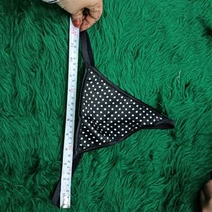 Black &amp; 🎁🫴🏻White Polka Dot Thong