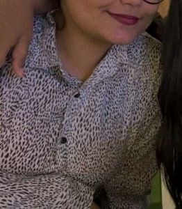 Stylish Printed Button-Down Top formal shirt
