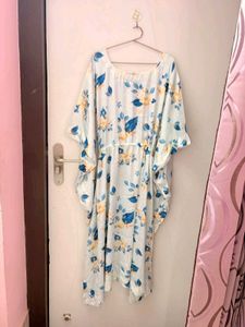 Flowy Floral Kaftan Dress