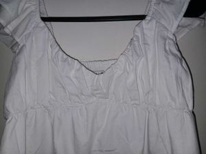 Chic White Ruffle Sleeve Top