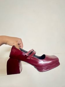 Chunky Heel Platform Mary Janes