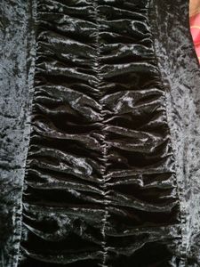 Ruched Off Shoulder Velvet Top