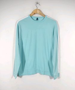 Cyan Plain Casual T-shirt (men)