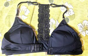 Black Lace Trim Bra