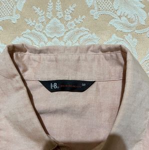 Classic Peach Button-Up Shirt