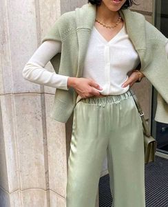 ✨ Mint Green Satin Lounge Joggers ✨