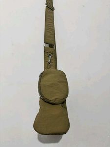 Stylish Cargo Olive Green Crossbody Bag