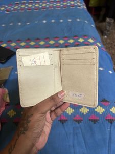 Woven Leather Card Holder