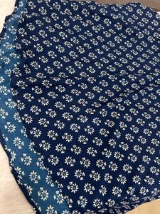 Stylish Blue Floral Kurta Set with Dupatta