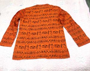 Orange Print Shirt✨