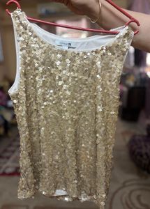 Forever 21 Sequin Sleeveless Top/ Blouse
