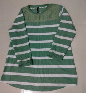 Chic Striped Long Sleeve Top